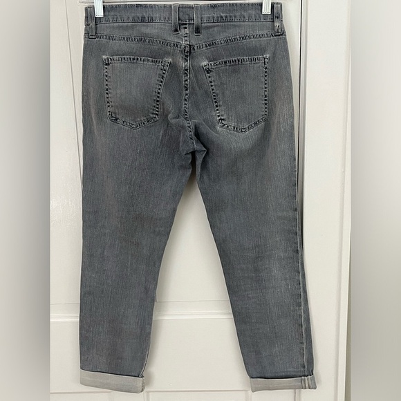 Current/Elliott The Fling Jean 24 Boyfriend Bleached Out Navy Casual Comfy Boho - Picture 6 of 14